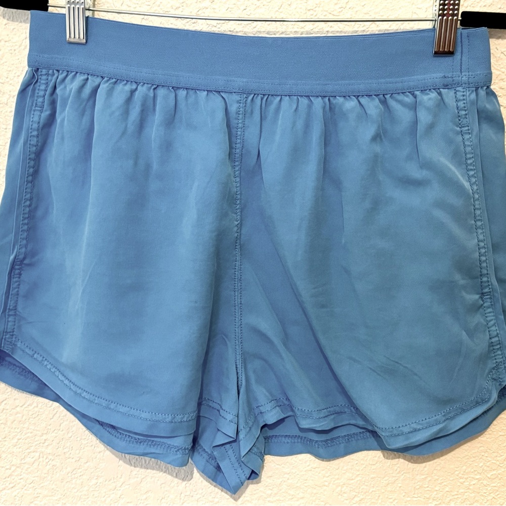 FP Movement Woven Robins egg blue high waist short w/ elastic waistband
